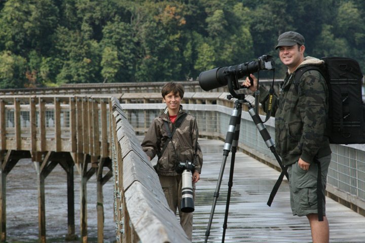 Aaron and Lorenzo at Nisqually National Wildlife Refuge